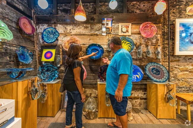 Chaos Glasswork has beautiful and vibrant glassblowing pieces made by artists in Sutter Creek.