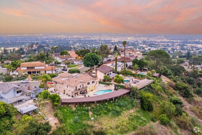 Some residents in Hadley Hills have city views from Whittier to Downtown Los Angeles.