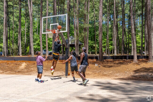 There is a popular basketball court in the forest of Reedy Creek Park that Eastway locals love.