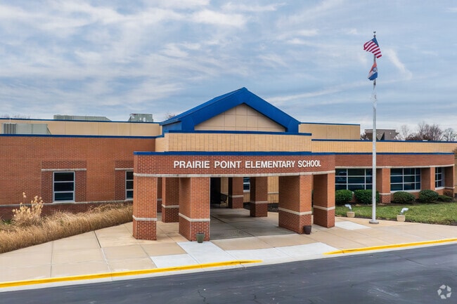 Prairie Point Elementary School entrance.
