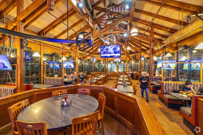 The Establishment's large interior is a great place to grab a bite to eat in North Chelmsford.