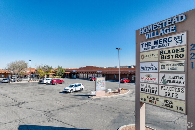 Homestead Village is the main shopping center in the Placitas Area.