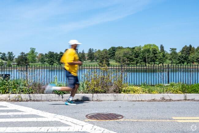 People love having the ability to run around lake Montebello in Mayfield.