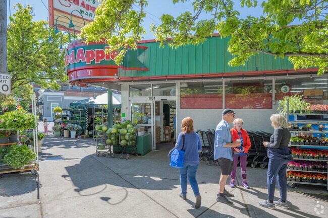Shop for groceries at the Red Apple Market near Denny Blaine.