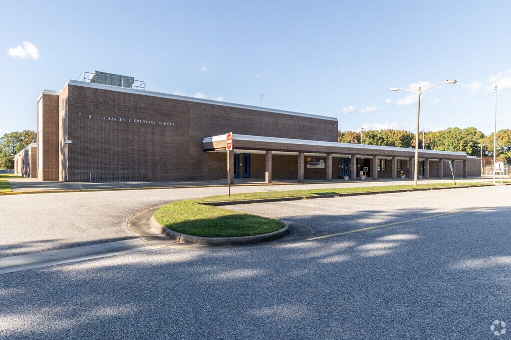B. C. Charles Elementary School serves student in PK-5th grades.