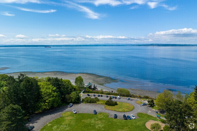 Carkeek Park near North Beach opens up to the beautiful Puget Sound.