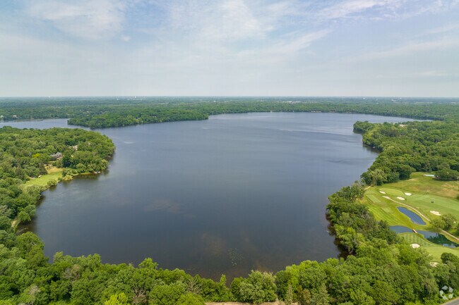 North Oaks Golf Club is located on Pleasant Lake.
