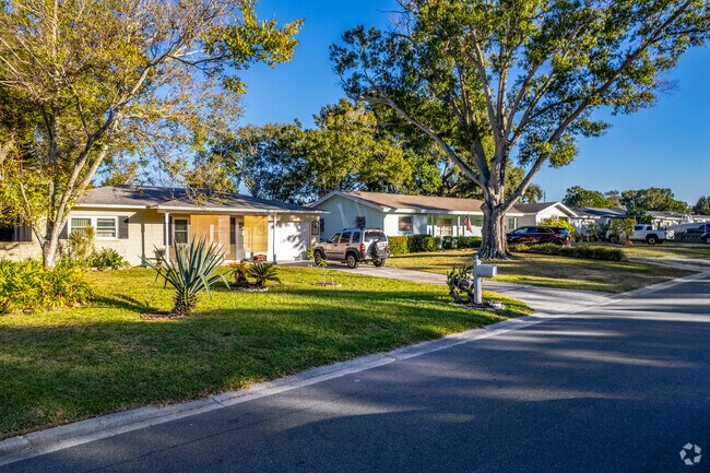 Homes in the Bay Pines neighborhood range from ranch styles to Victorians and bungalows.