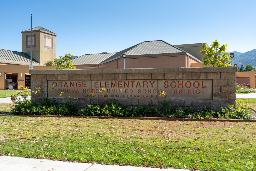 Orange Elementary School in the city of Corona is rated a B+ by Niche school rating system.