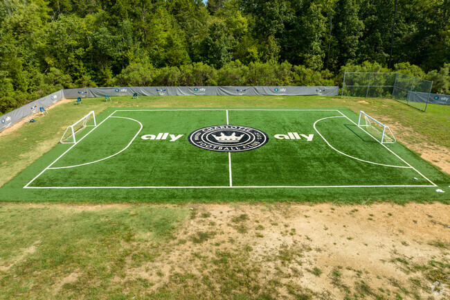 Idlewild Elementary School soccer field in Charlotte, NC.