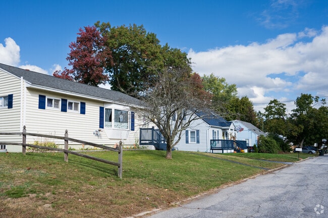 A mix of ranch and Cape Cod homes shapes the suburban views in Manchester's Highlands.