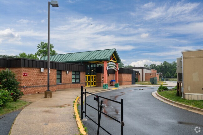 Entrance to Broad Acres Elementary School in Silver Spring Park.