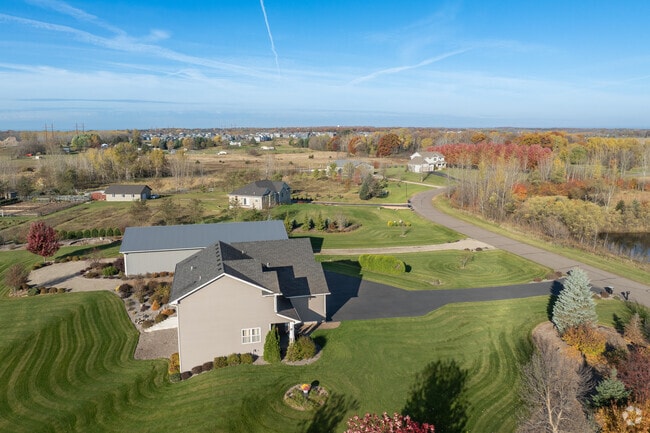 Homes in Nowthen often feature large plots of land.