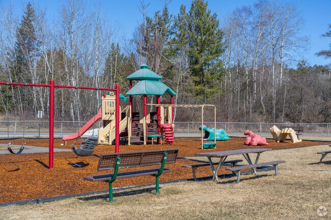 The community of Soudan has a modest playground for the residents to enjoy with their families