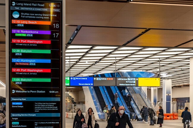 Penn Station departures