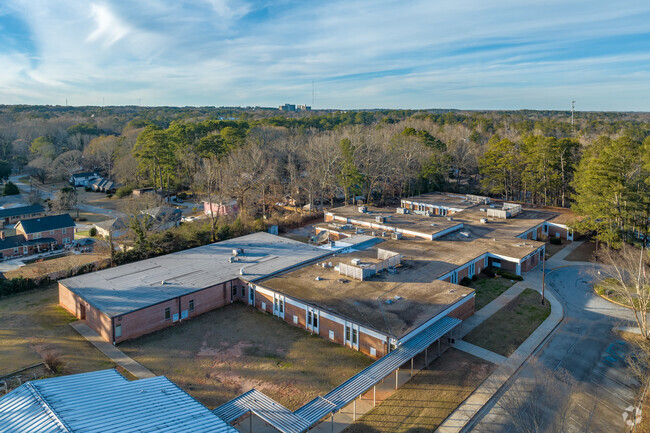Rowland Elementary sits on South Indian Creek Drive in Stone Mountain.