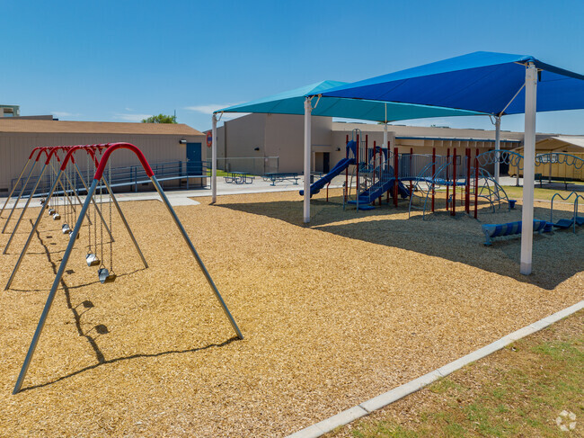 Sunburst Elementary School offers a playground for students.