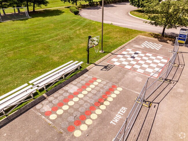 The large Twister court at New Hope Academy in Downtown Franklin.