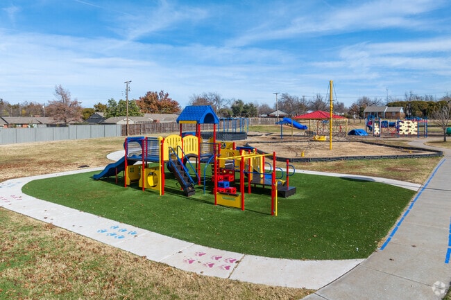 Children love the playground at Nichols Hills Elementary.