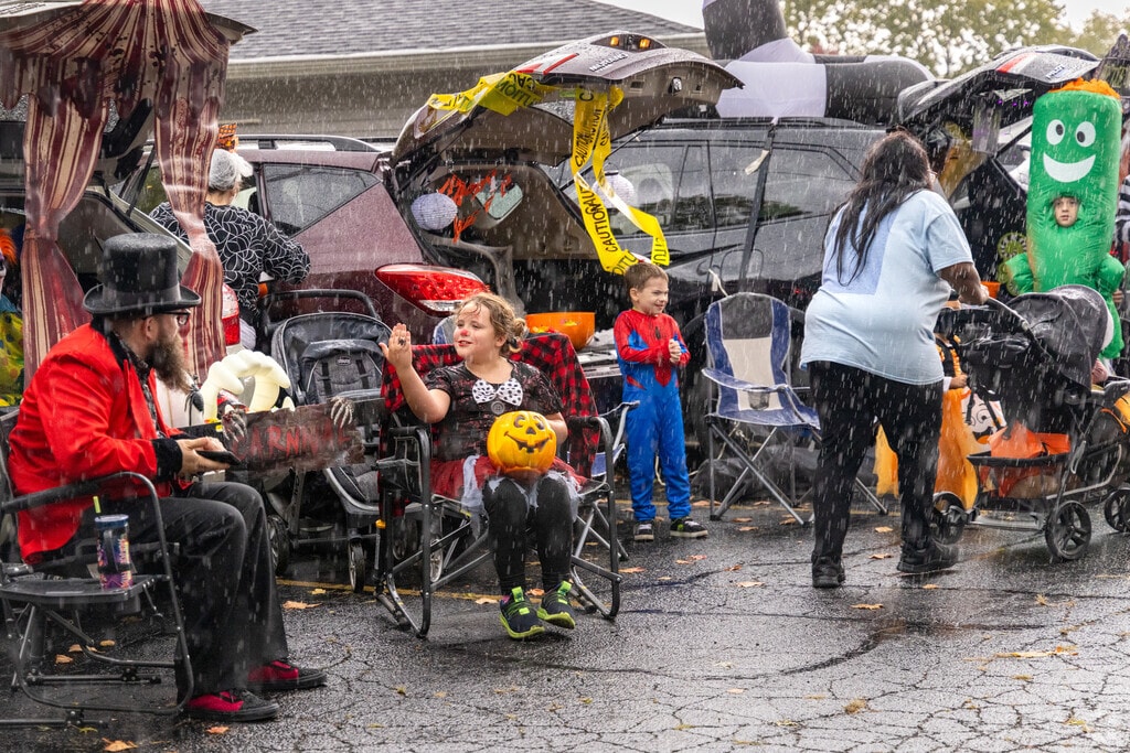 Rain or shine, South Bend locals enjoy celebrating Trunk or Treat at Northpoint Vineyard.