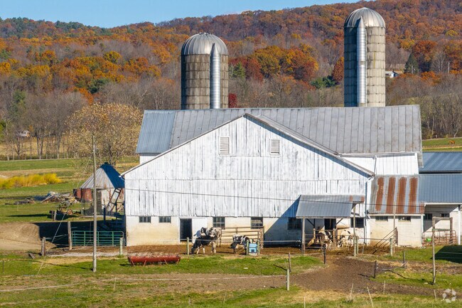 Working farms with silos dot Madison Township’s open landscapes.