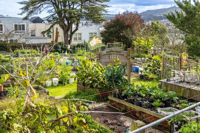 Brooks Park near Ingleside features a large community garden.