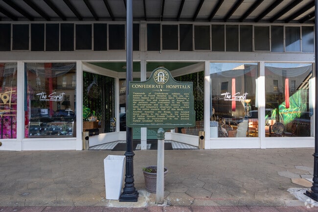 This historical marker commemorates the old Confederate hospital that once stood in Americus, GA.