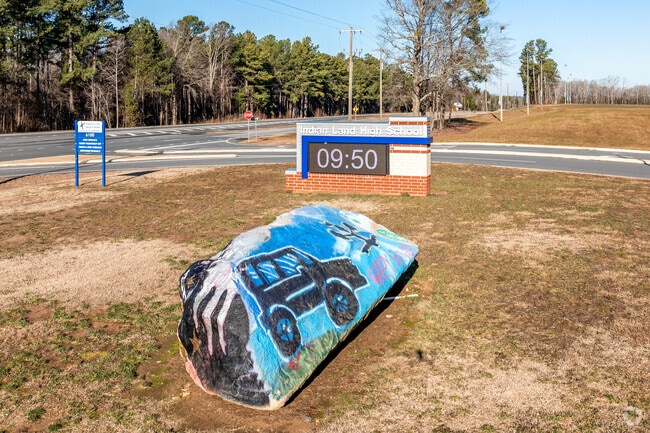 The Indian Land High School entrance in Indian Land.