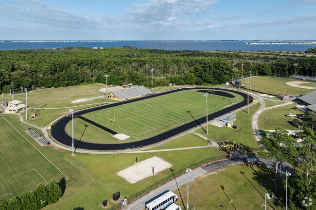 Manteo High School in Manteo, NC has a great football stadium for students.