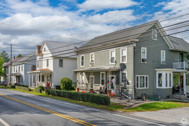 Duplex options along Main Street in Valley View provide affordable housing options for many.