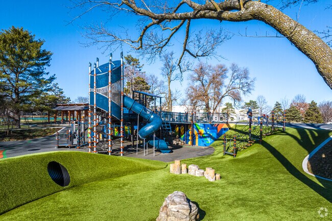 Strang Park is the home to Overland Park's first inclusive playground.