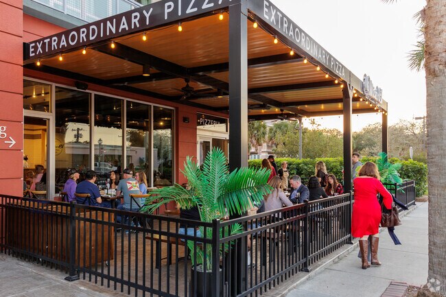 Enjoy brick oven style pizza from Mister 01 in Downtown Melbourne.