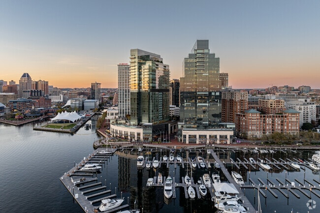 On both sides of the Inner Harbor are marinas where residents and guests to the city can dock.
