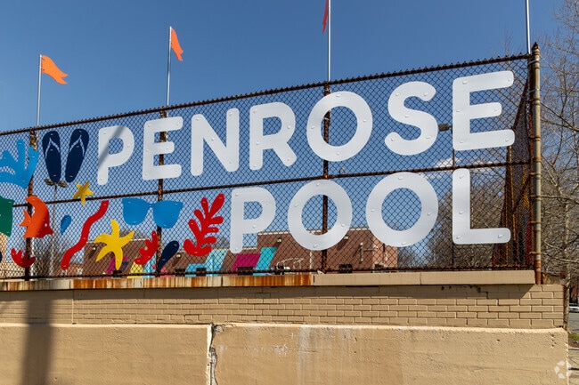 In the summer you can cool off at the pool at Penrose Playground.
