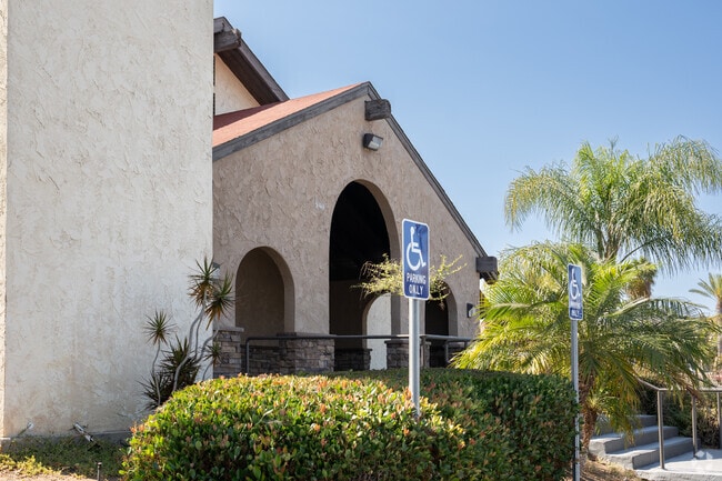 The entrance to the church at Vista Christian in Vista.