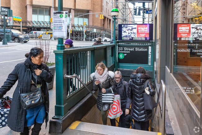 The 6 Train serves Kips Bay and the east side of Manhattan.