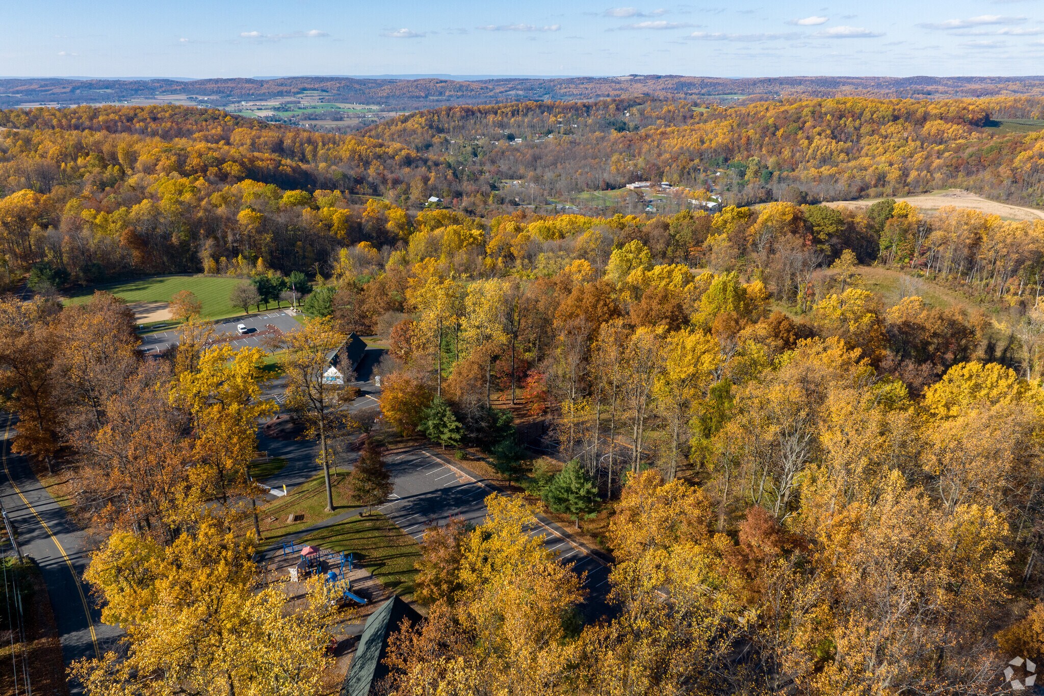 The mountains bring incredible views to Oley.