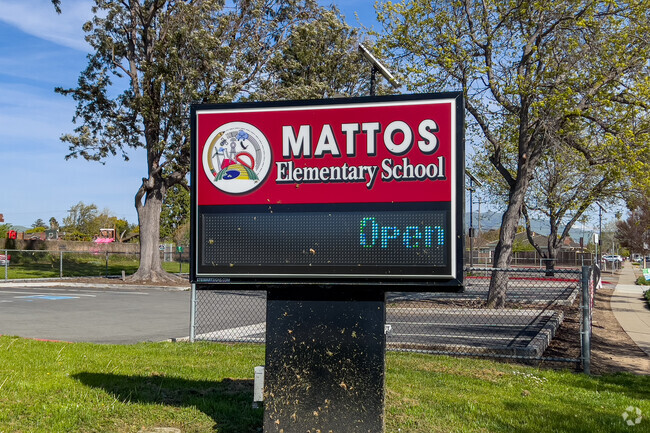 Mattos Elementary School, located in Glenmoor, serves students in Kindergarten to 6th grade.