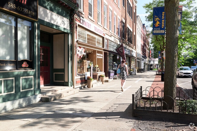 Downtown Brockport boasts a charming and historic ambiance with its well-preserved architecture.