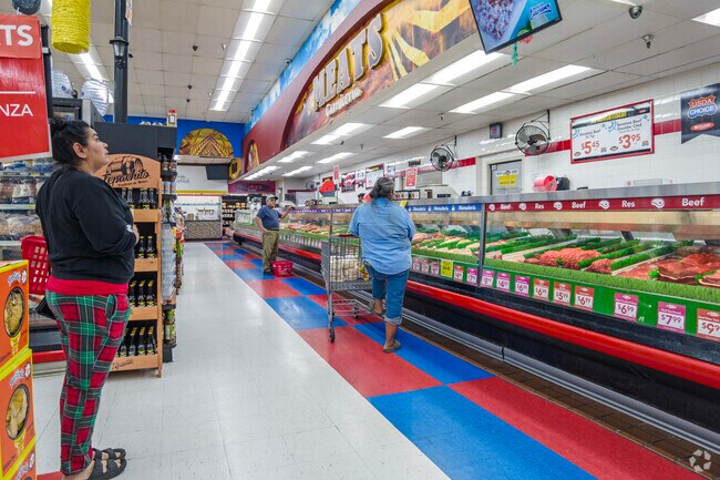 Residents of Sanger can find fresh meat and groceries at State Foods Supermarket.
