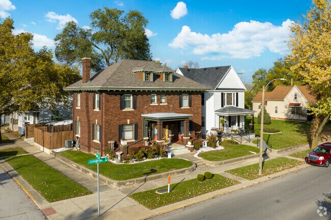 Spacious brick homes can be found in La Rez.