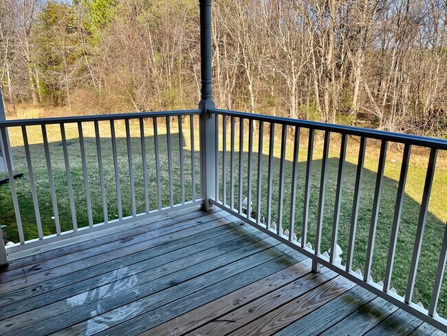 Private balcony with forest view