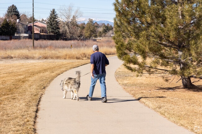 Conservatory's Blue Grama Grass Park is a favorite with dog walkers with it's paved trails.