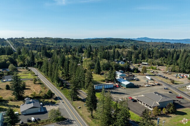 Highway 30 connects the neighborhood of Svensen to nearby towns like Knappa and Astoria.