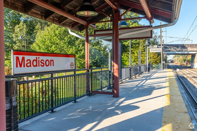 Madison Train Station serves as a vital transportation hub for residents.