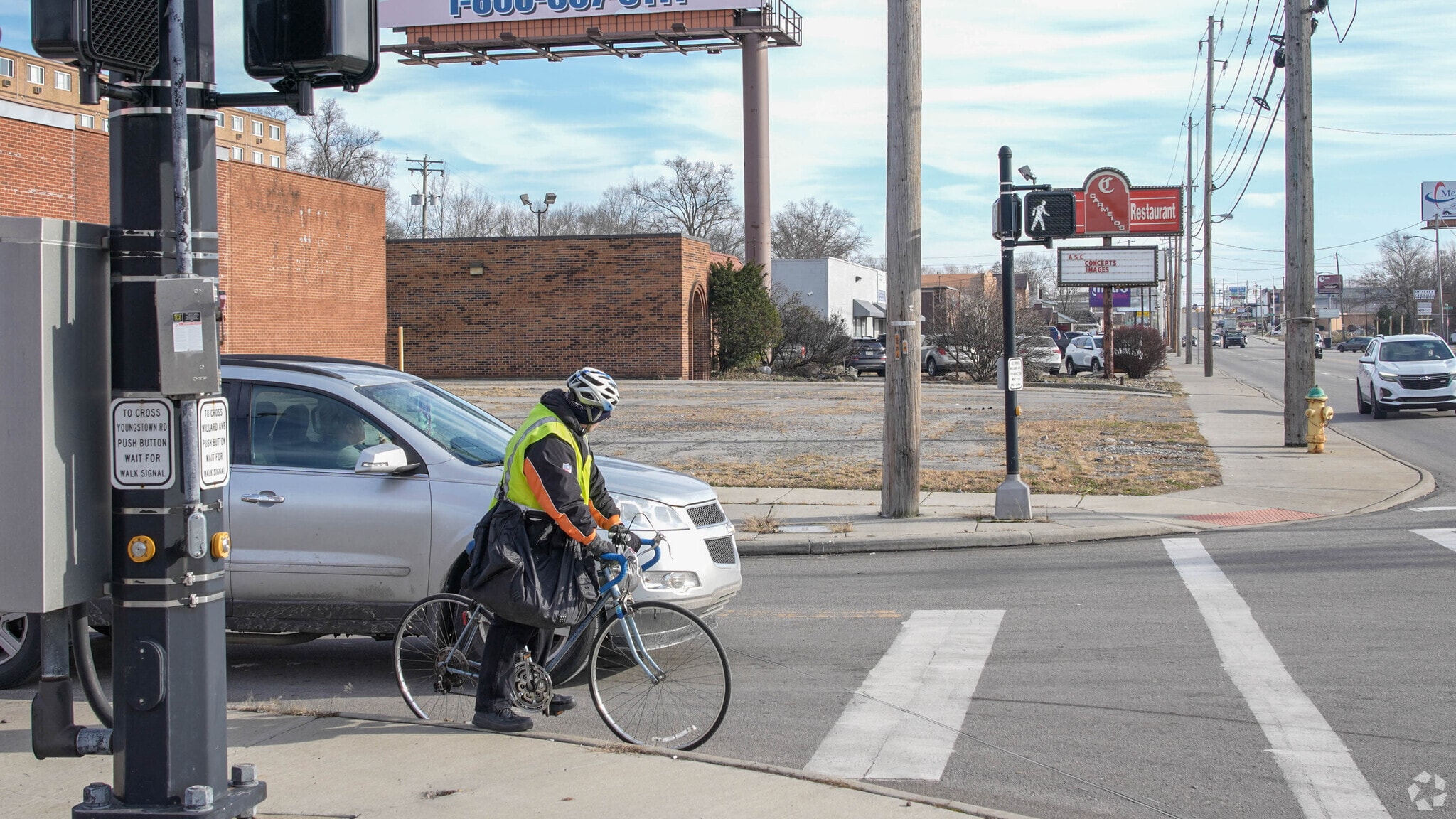 A resident of the Willard neighborhood on his daily commute.