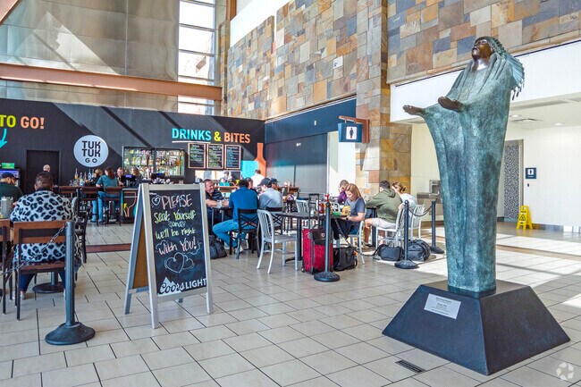 Have lunch at the airport when flying into or out of Winds West.