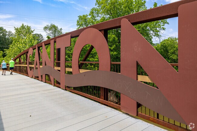 In Canton, you can cross the Etowah River Bridge from Etowah River Park to Heritage Park.