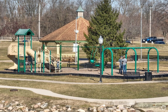 Kids love playing in the playground at the Lakeview Park Playground.