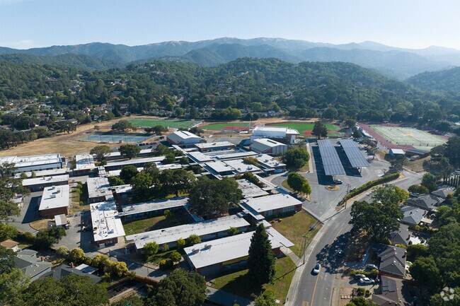 Novato High School has a sprawling campus with a performing arts center and athletic facilities.